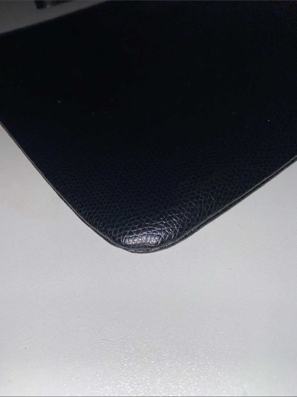 Furla Black Leather Babylon Clutch/Wristlet with Gold Logo EUC zip closure - Picture 4 of 12